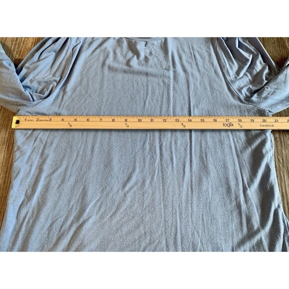 J Crew Form Knit Ceil Blue Long Sleeve Turtleneck Top Women’s Plus Size XXL - Picture 2 of 6